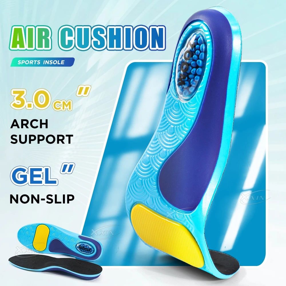【Xxin】Arch Support Insole Air Cushion Shock Absorption Shoe Insoles Soft Gel Shoe Pad Size 35-46