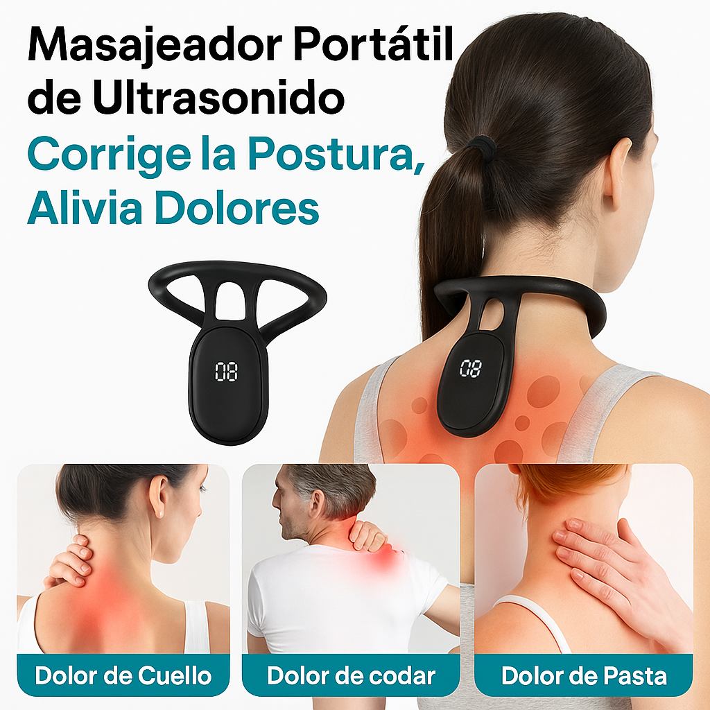 PostureAlert™ - Sensor de Postura Cuello y Espalda - Fibroforce