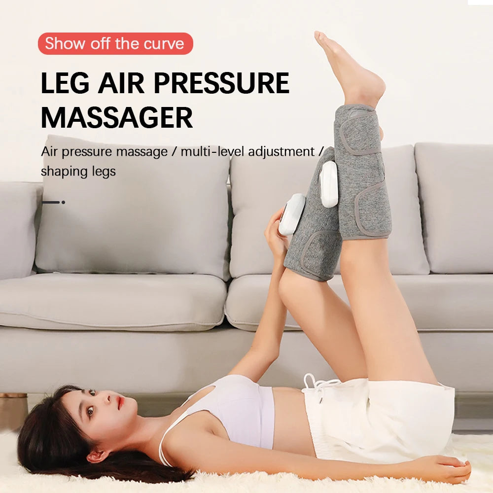 Masajeador Terapéutico de Piernas - Alivio Completo con Compresión de Aire y Terapia de Calor