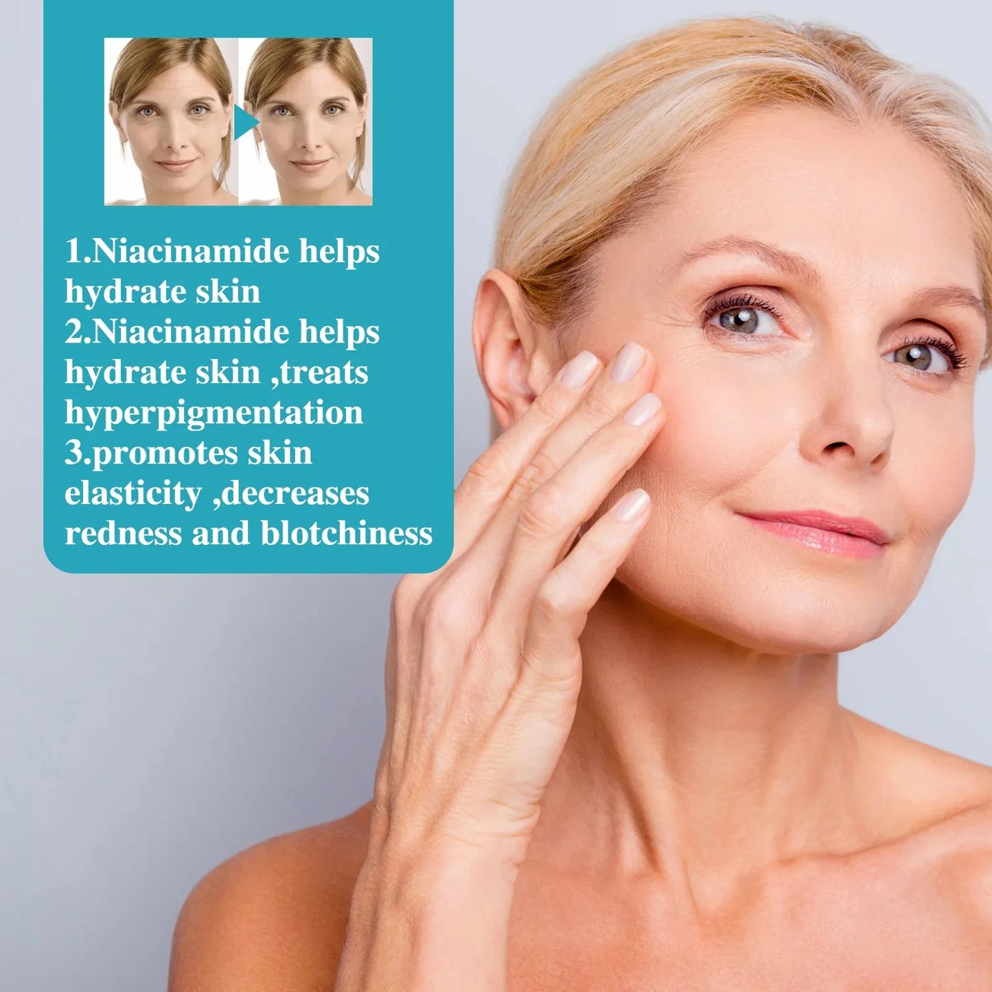 Sérum Facial Antiarrugas con Nicotinamida y Colágeno – Lifting, Reafirmante y Reparador