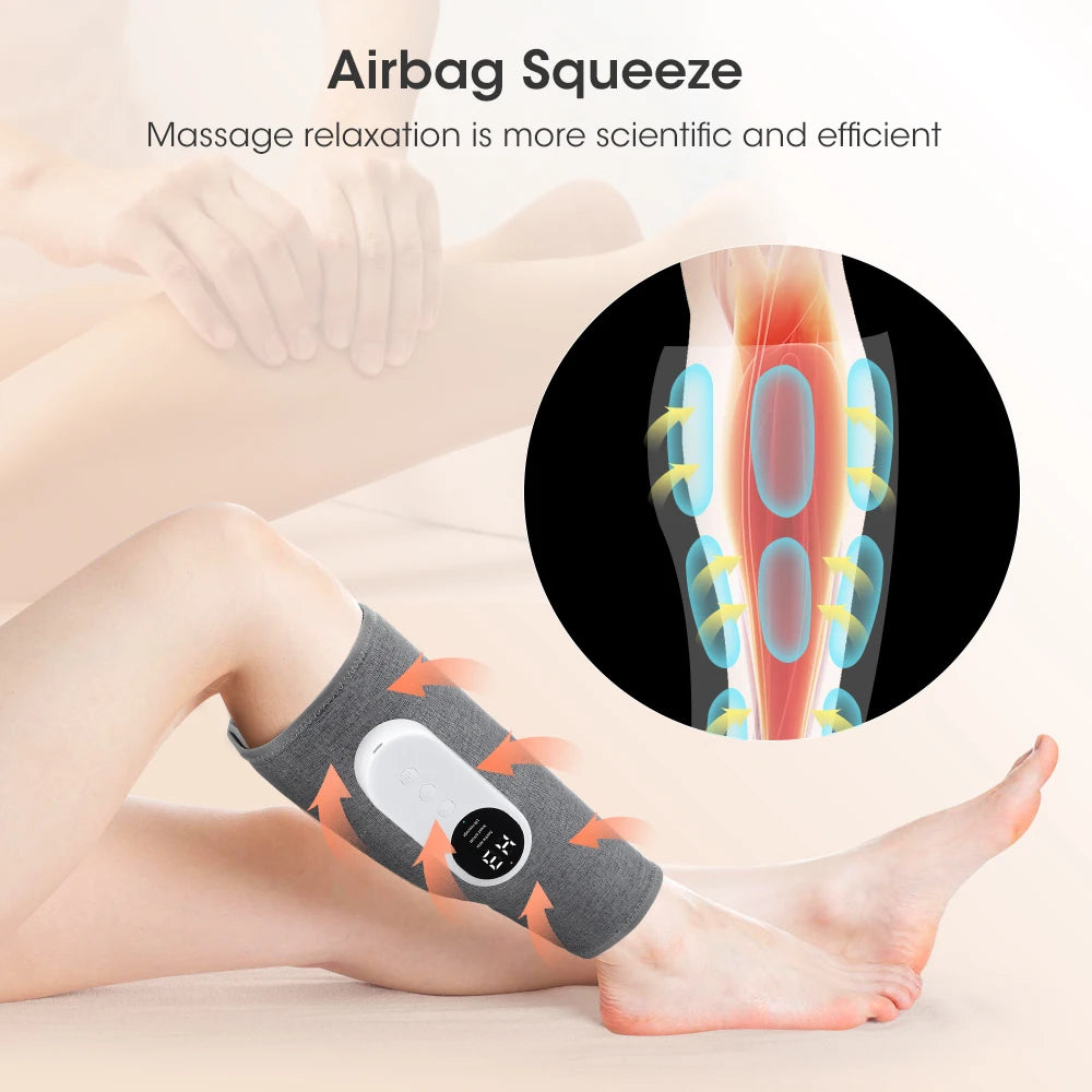 Masajeador Terapéutico de Piernas - Alivio Completo con Compresión de Aire y Terapia de Calor