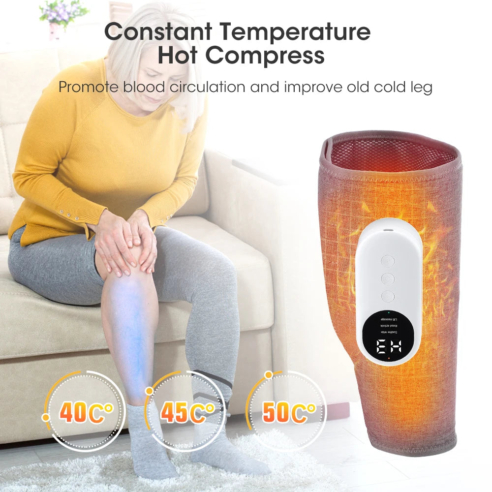 Masajeador Terapéutico de Piernas - Alivio Completo con Compresión de Aire y Terapia de Calor