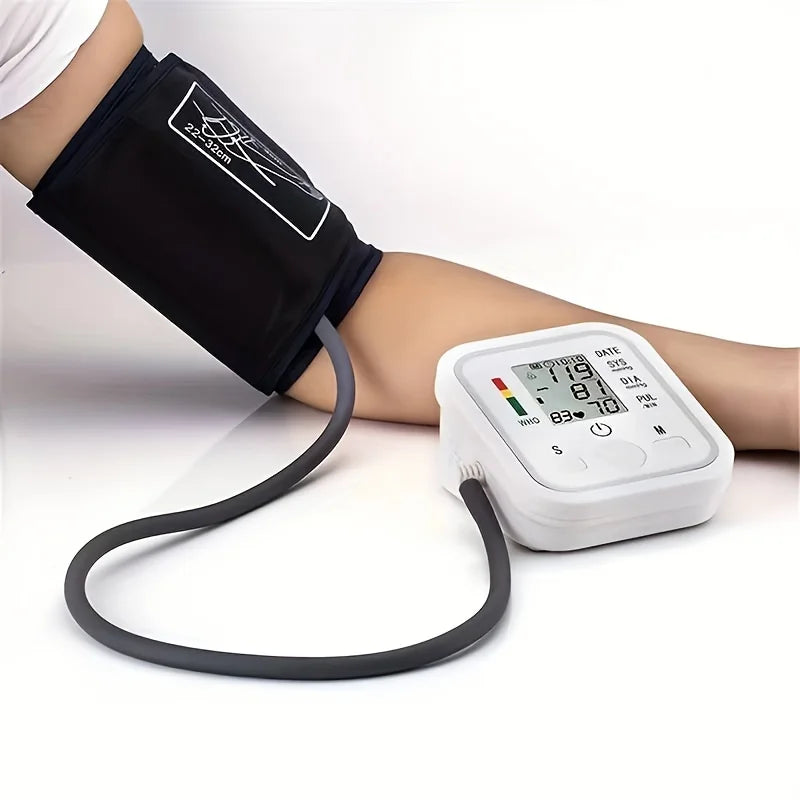 Electric Tonometer Arm Blood Pressure Monitor Digital Heart Beat Rate Pulse Meter Backlight Automatic Home Blood Pressure Meter