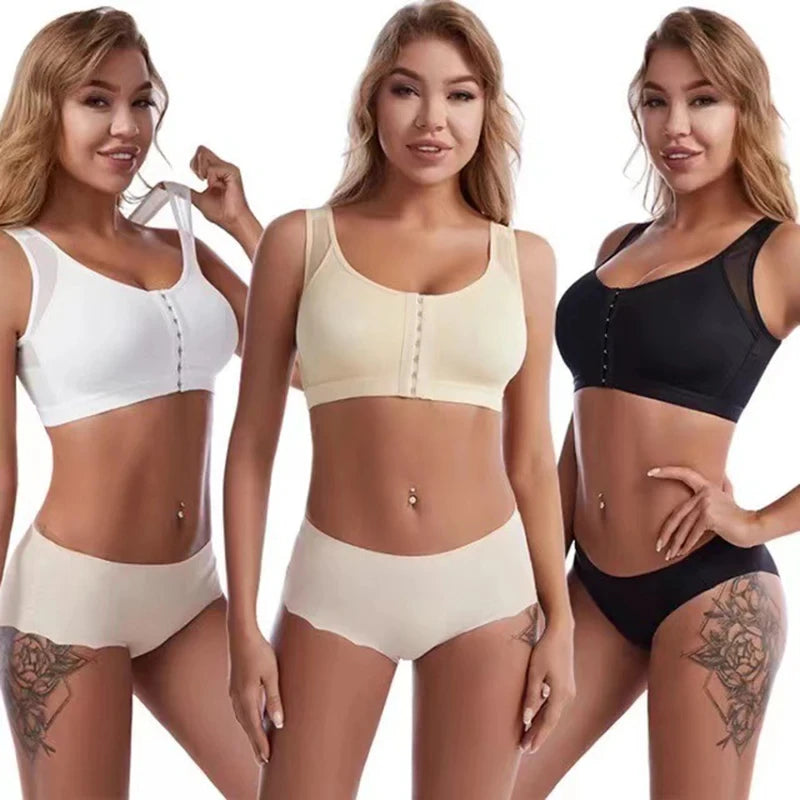 FibroFit Bra™ – Sostén Cruzado con Soporte de Espalda - Fibroforce
