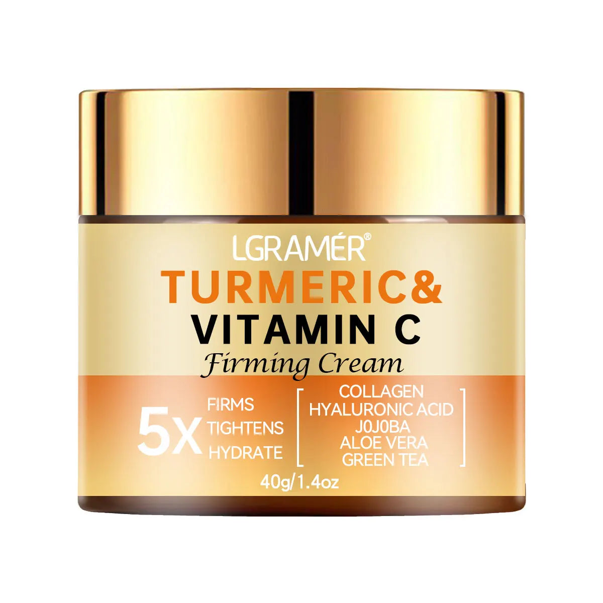 Crema Facial de Cúrcuma y Vitamina C – Hidratante, Antiarrugas y Reafirmante