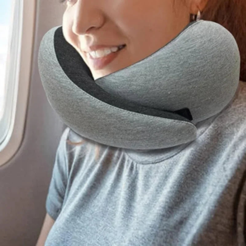 FibroNeck Travel™ - Almohada de Viaje con Espuma de Memoria - Fibroforce