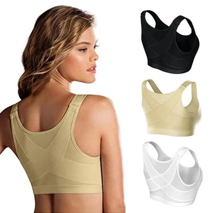 FibroFit Bra™ – Sostén Cruzado con Soporte de Espalda - Fibroforce