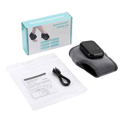 Foot Heat Massager Hot Compresses Vibration Massager Timer Breathable Material USB Foot and Ankle Joint Protection Touchscreen﻿
